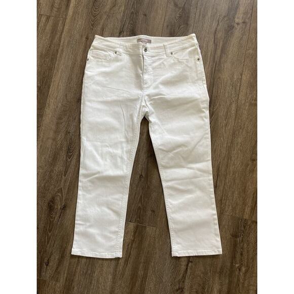 NWOT Chico's white crop jean size 1.5 classic casual high rise 32 waist - Picture 1 of 5